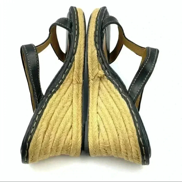 Born sandals 8 39 M/W black leather Espadrilles - Picture 6 of 13